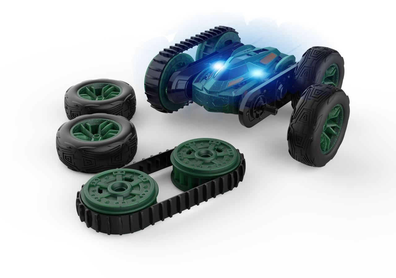 2.4G remote control stunt car  （Green/Grey）